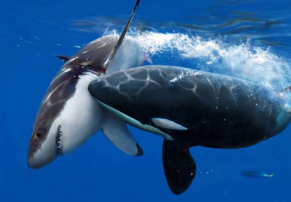 Sharks Eating Dolphins
